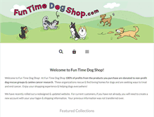 Tablet Screenshot of funtimedogshop.com